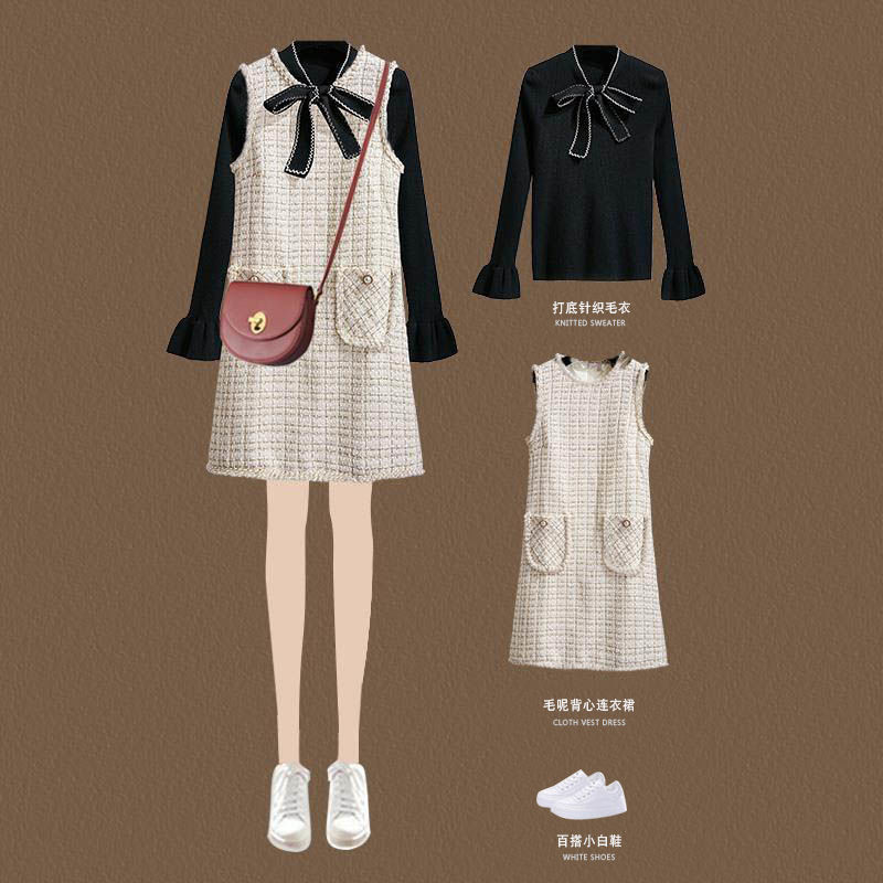 Woollen vest skirt for women's new fashion in autumn and winter