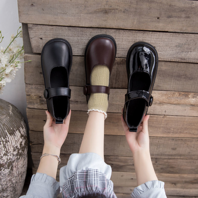 Mary Jane small shoes women's Xia Bo British retro shallow single shoes Korean versatile Lolita black uniform JK shoes