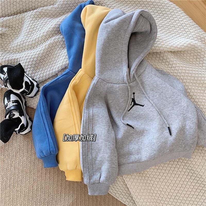 Boys and girls Jumpman Plush embroidered sweater