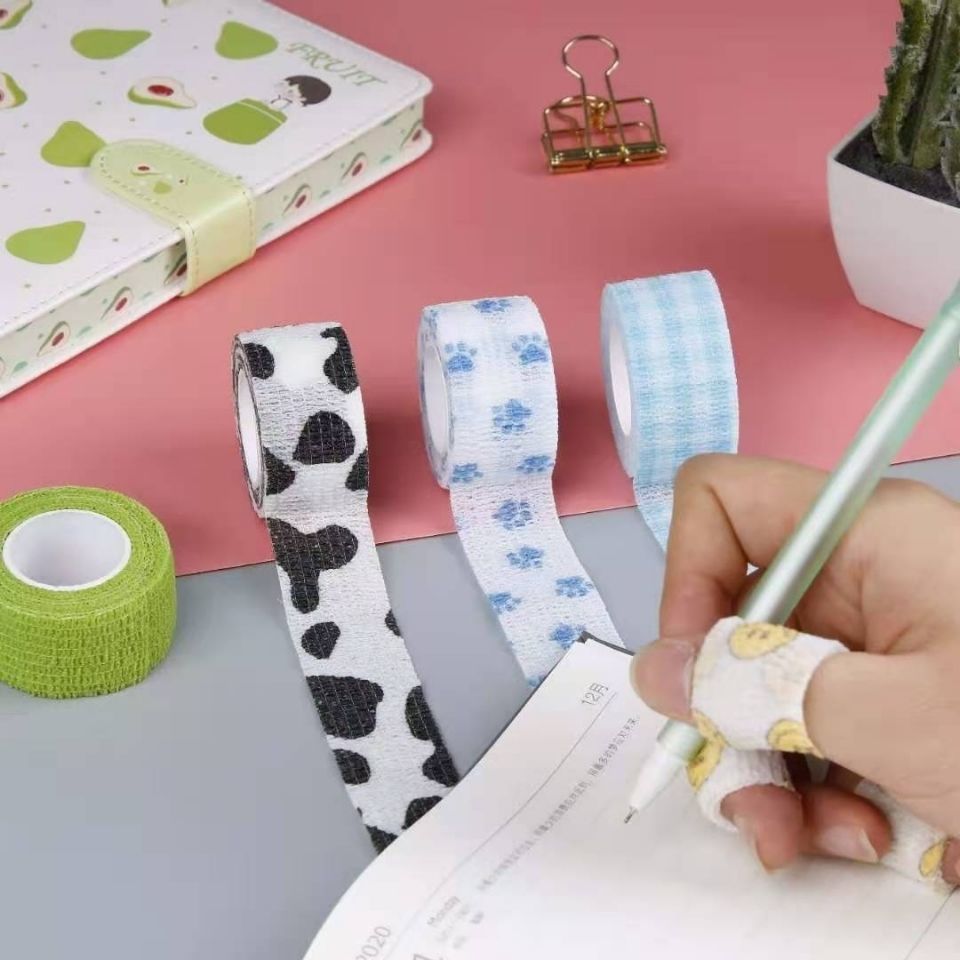 Students' writing finger protection bandage anti abrasion calluses finger protection self adhesive bandage odorless fragrance sports elastic tape