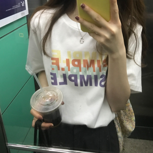 Korean student short sleeve T-shirt