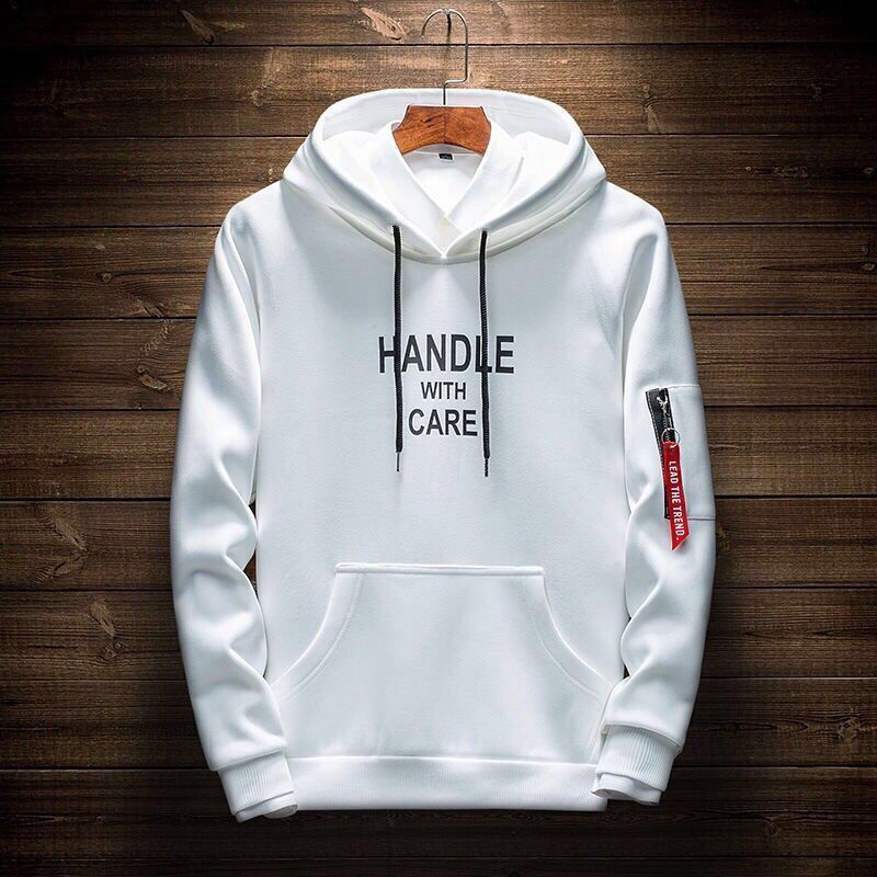 Hooded sweater men's hip-hop loose thin coat Korean early autumn lovers long sleeve spring and autumn new style