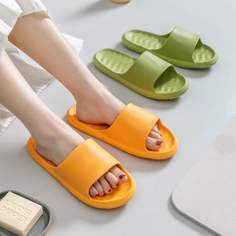 Couple slippers women's summer home bathroom antiskid sandals men's shower sandals light simple home EVA