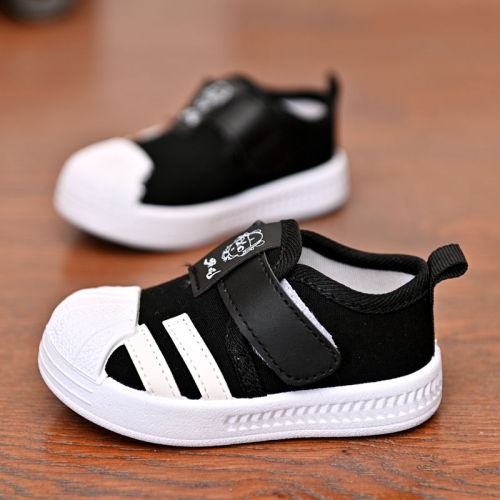 Children's shoes casual shoes spring and autumn new single shoes soft sole baby boy girl student low top breathable canvas shoes