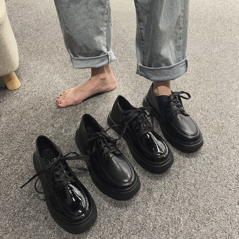 Small leather shoes British with skirt 2019 new soft leather Japanese women JK basic Korean versatile fall academy style