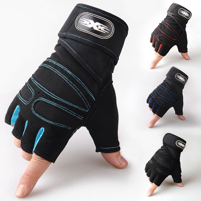 Fitness Gloves men's palm thickening gloves wear resistant gloves weight lifting Half Finger Gloves men's sports gloves