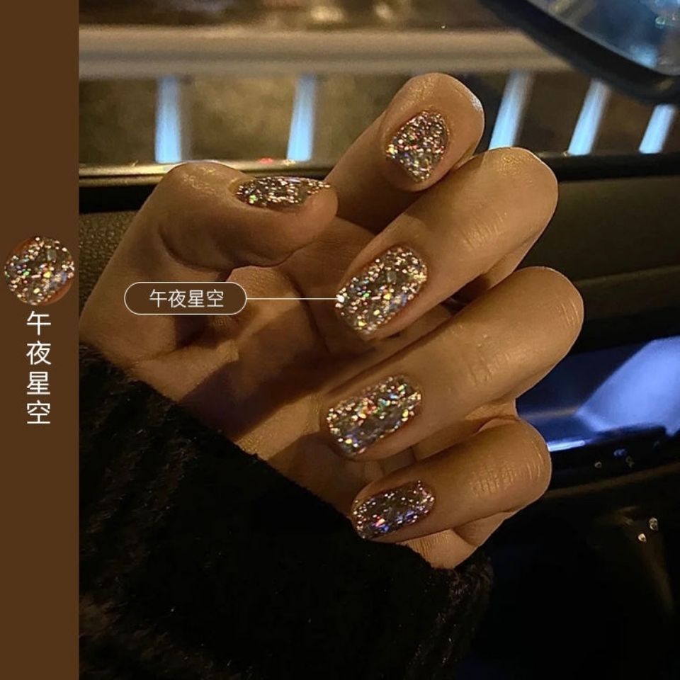 Net red sparkle nail polish new super flash popular color nail polish