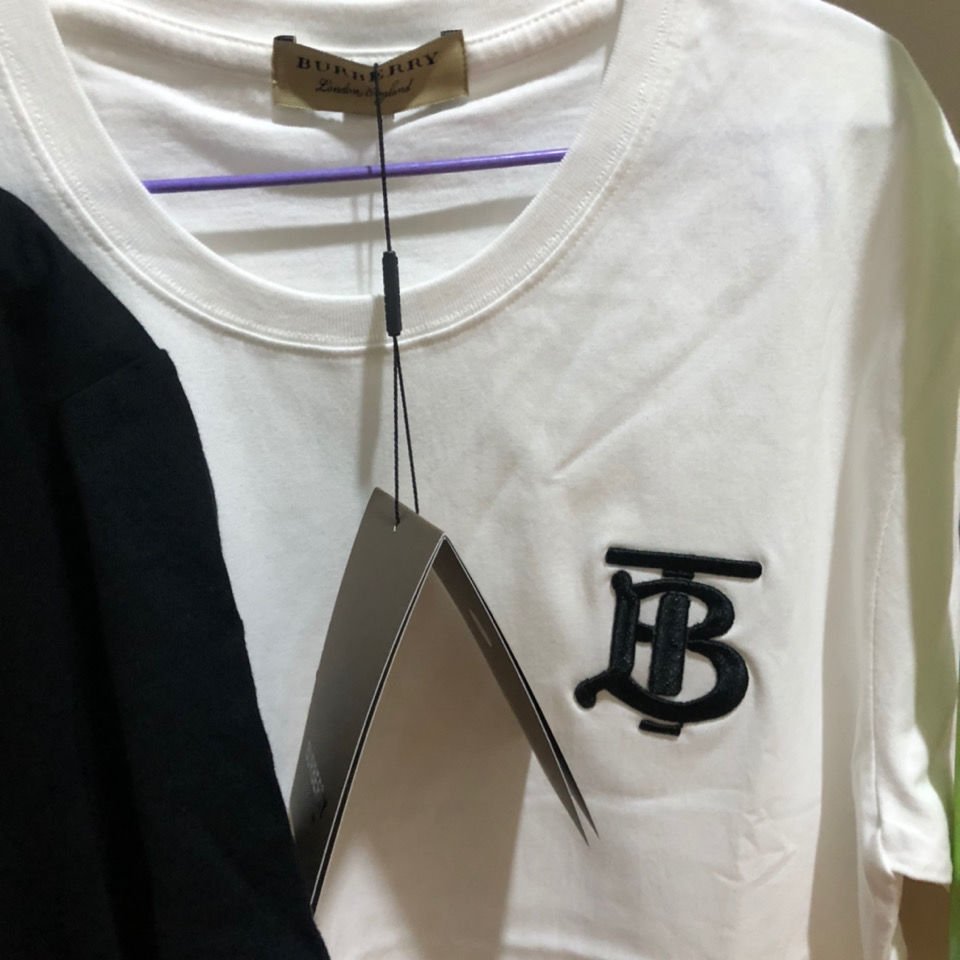 20 summer Europe station B home embroidery short sleeve t-shirt men's fashion brand personality fashion check printing slim fit large half sleeve