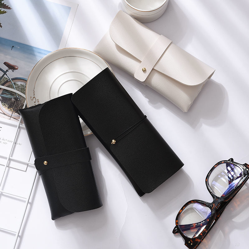 Glasses case: girl's heart portable sunglasses case pressure proof simple Yuansu myopia sunglasses case soft bag protection