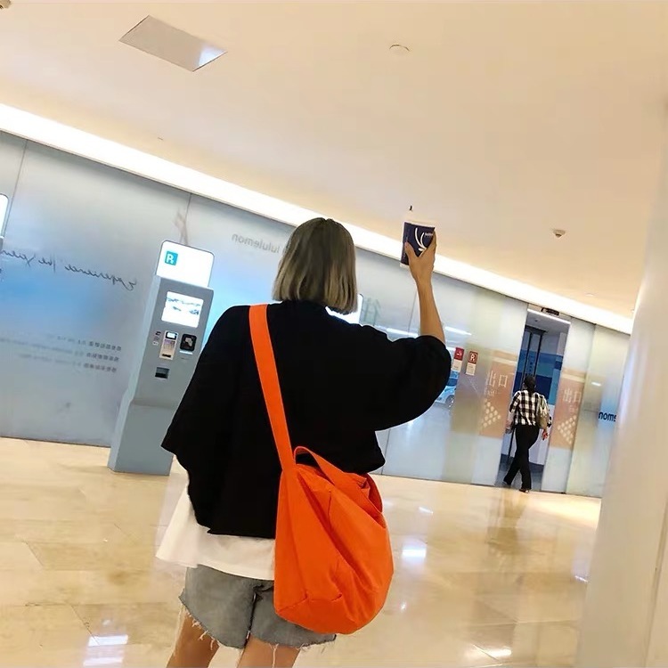Fitness bag oxford nylon waterproof cross net red bag women's new travel large capacity portable one shoulder fashion