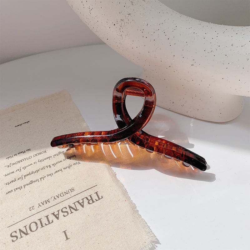 Adult shower hairpin back of head plate hair clip female Korean elegant temperament shark clip hairpin headdress