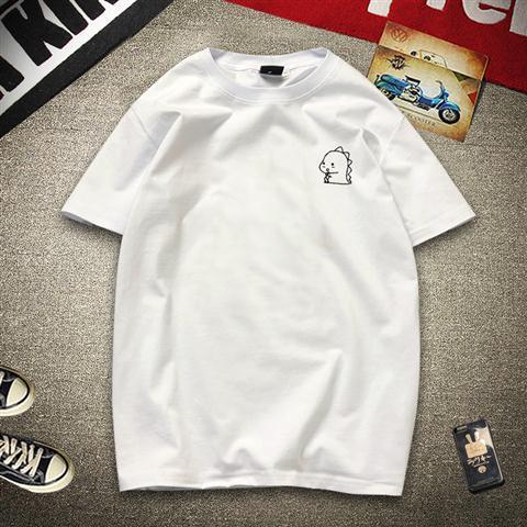 Summer new trend t-shirt men's short sleeve Hong Kong Style Round Neck Hong Kong Style relaxed student half sleeve T-shirt
