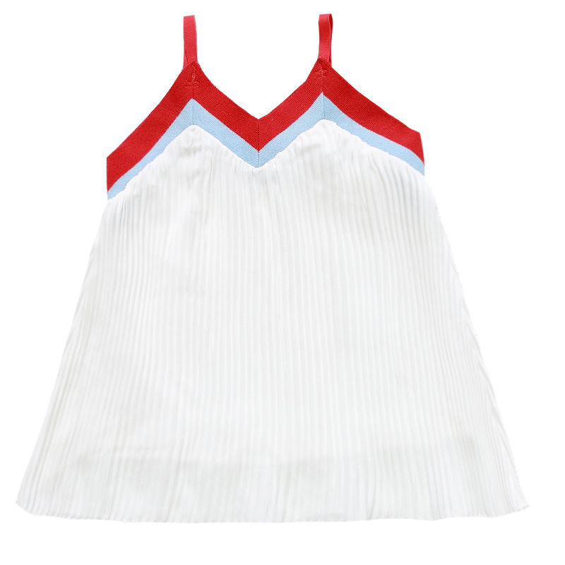 Girl's summer dress girl's dress children's skirt spring net red chiffon suspender girl's Princess Dress super foreign style