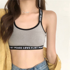 Real shot enough small sexy beautiful back slim bra students small vest underwear girl