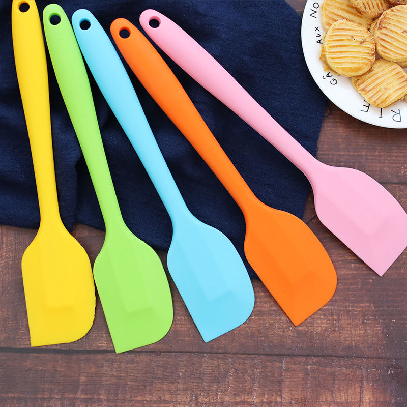 Baking tools integrated silicone scraper for cake baking cream spatula rubber spatula mixing scraper large