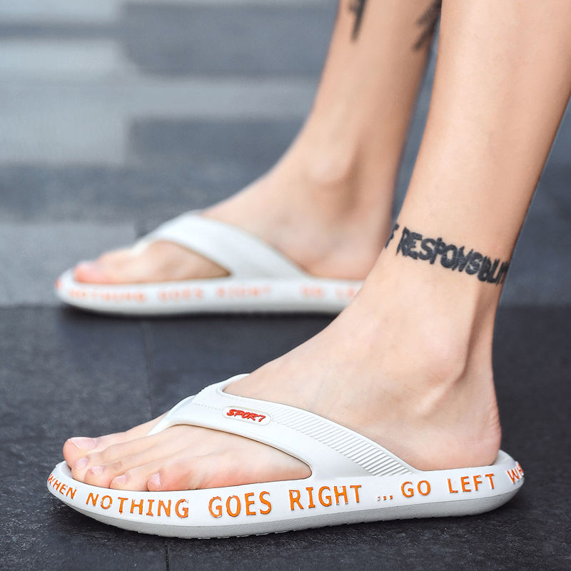 Flip flop men's Korean fashion personality antiskid outdoor men's beach sandals summer new slippers men's
