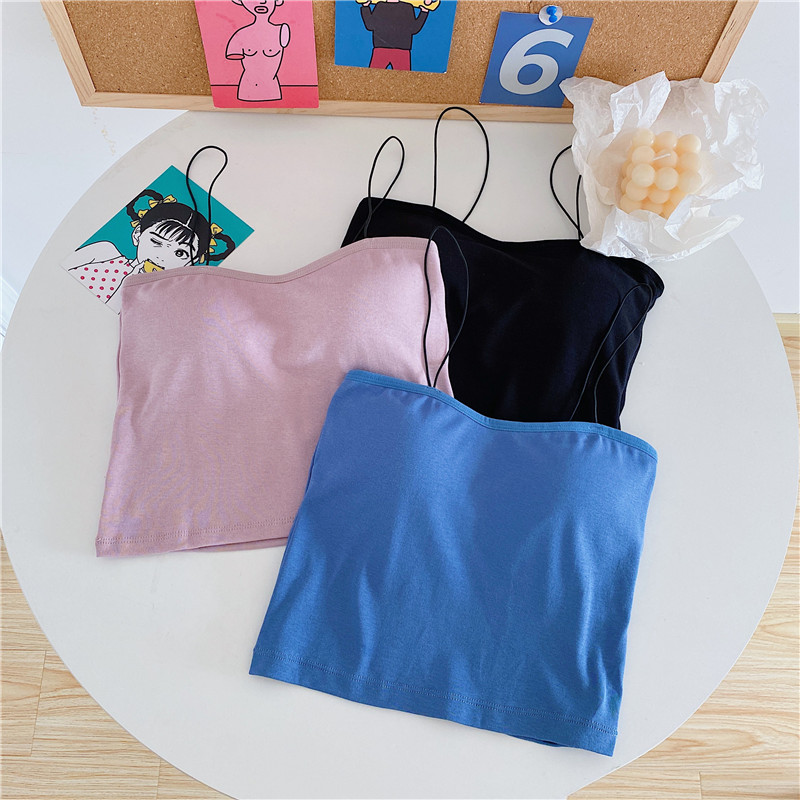 *No price reduction in real shooting ~ new style thin sling with bra cushion, versatile bra, underwear and vest for women