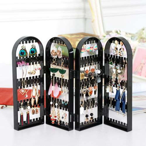 240 hole plastic Ear Stud Earring Display Shelf creative screen jewelry rack jewelry rack earring storage