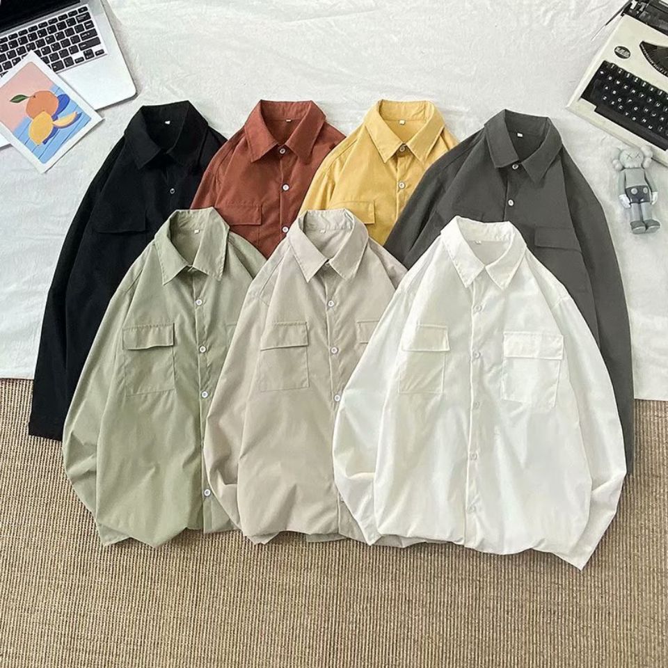 Ins Harajuku style short sleeve white shirt Korean loose Hong Kong style chic 5-sleeve Japanese versatile shirt