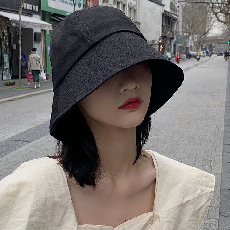 Sun protection and sunshade fisherman's Hat Women's minority bell shaped Japanese basin hat autumn Korean version tide bucket versatile sun hat
