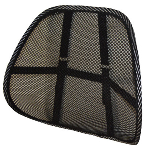 Bulky and non deformable car waist cushion with ventilation and ventilation in summer office seat waist massage back cushion