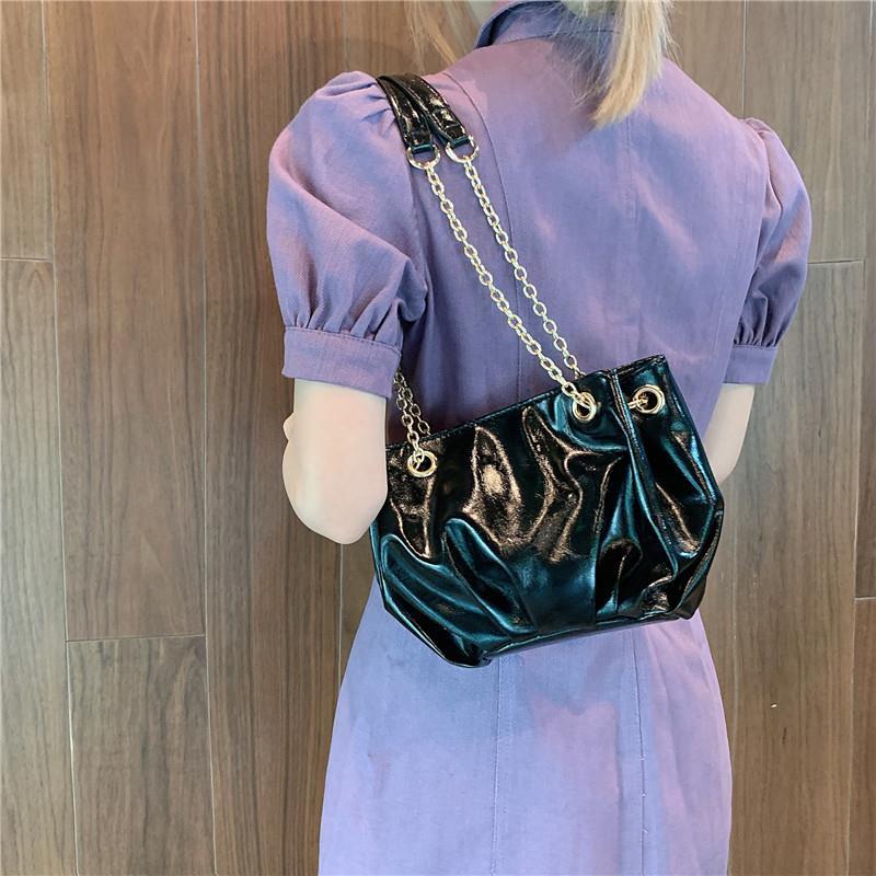 Bag new commuter chain bag small bag women's Korean cross shoulder bag ins cloud bag texture bag
