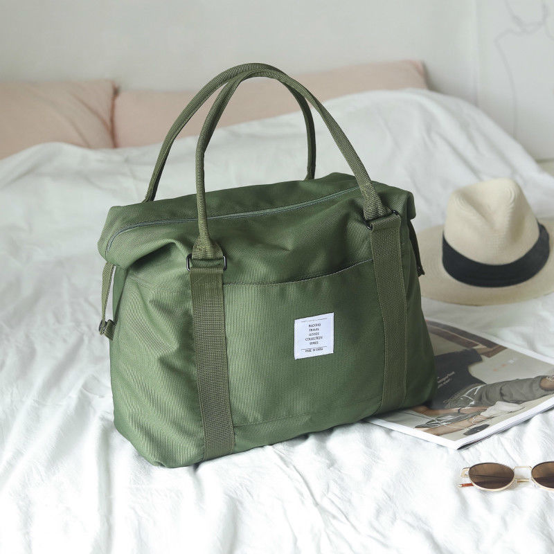 Travel Bag Handbag Korean version short distance folding rod waiting bag large capacity portable luggage bag fitness bag for men and women