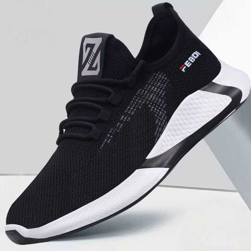 Spring and autumn 2020 men's shoes breathable Korean casual shoes sports shoes versatile cloth shoes casual single shoes breathable running shoes