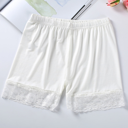 Real-time ice-silk traceless safety pants to prevent wear-out three-point pants lace underpants women