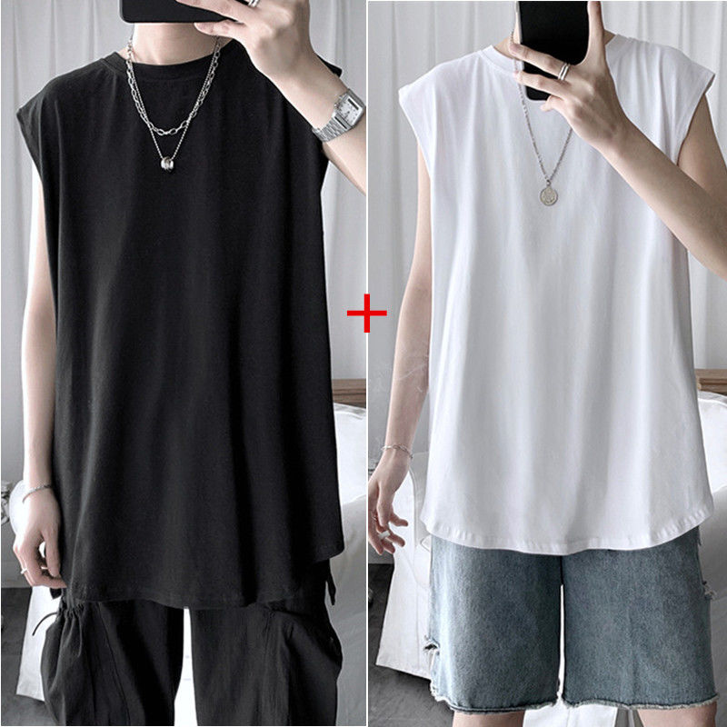 Buy one get one free sleeveless T-shirt, men's trendy sports waistcoat, easy to wear in summer
