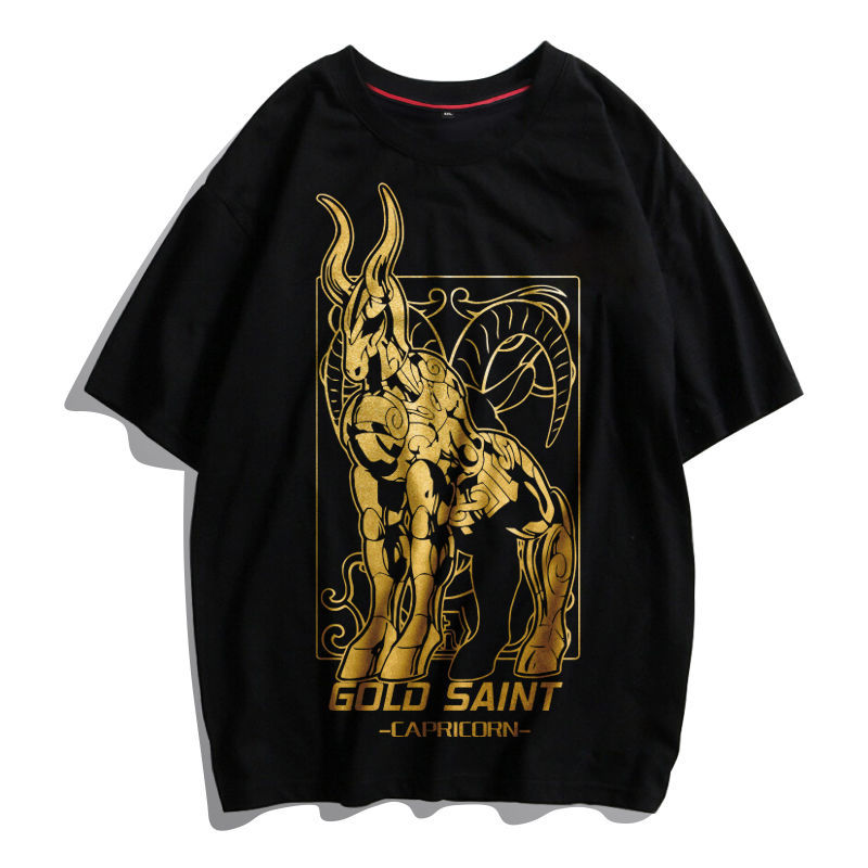 Saint warrior star arrow T-shirt short sleeve summer new 12 constellations tide brand pure cotton student men's and women's half sleeve top