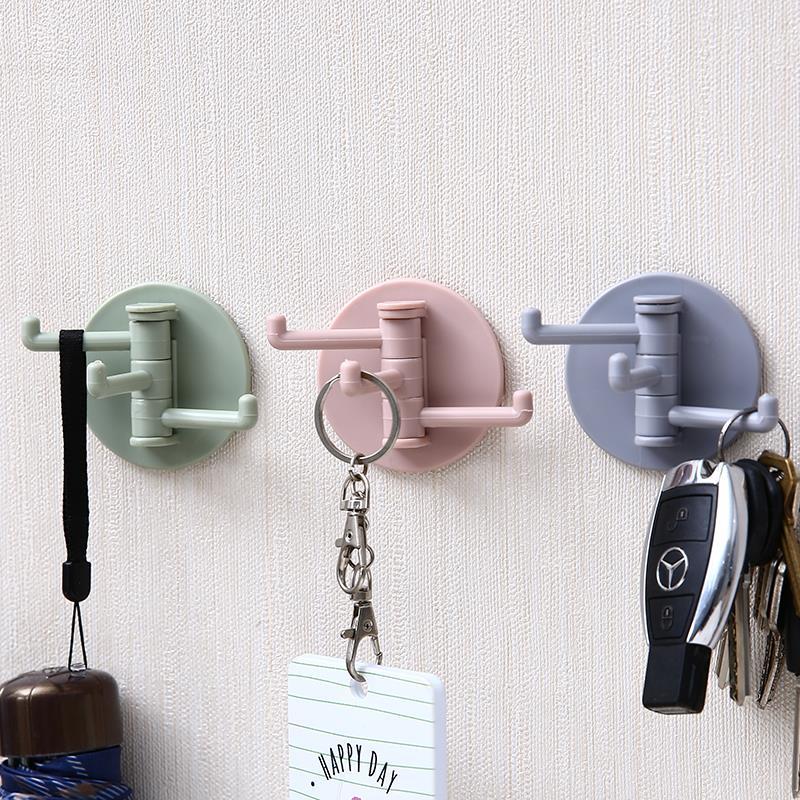 Strong rotary hook, strong viscose towel hanger, bathroom wall shelf, no punching and no mark hook