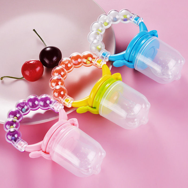 Baby biting dimethoate and vegetables eating fruit pacifier complementary food bag Baby Soothing gum molar stick ringing toy