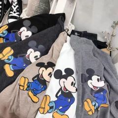 2021 cotton base shirt Mickey high neck T-shirt