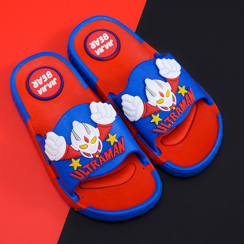 Children's slippers boy Altman summer middle school children's bath 4-9 years old indoor household antiskid children dinosaur 8