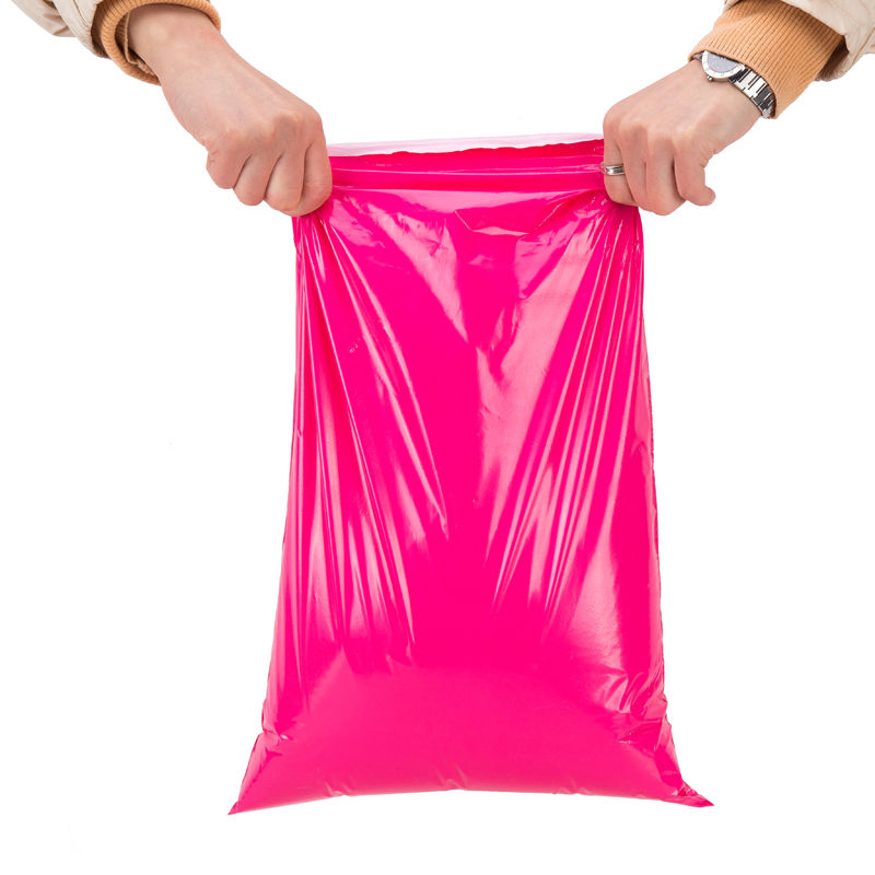 Xinxin express bag custom express package thickened small medium large logistics package waterproof rose red