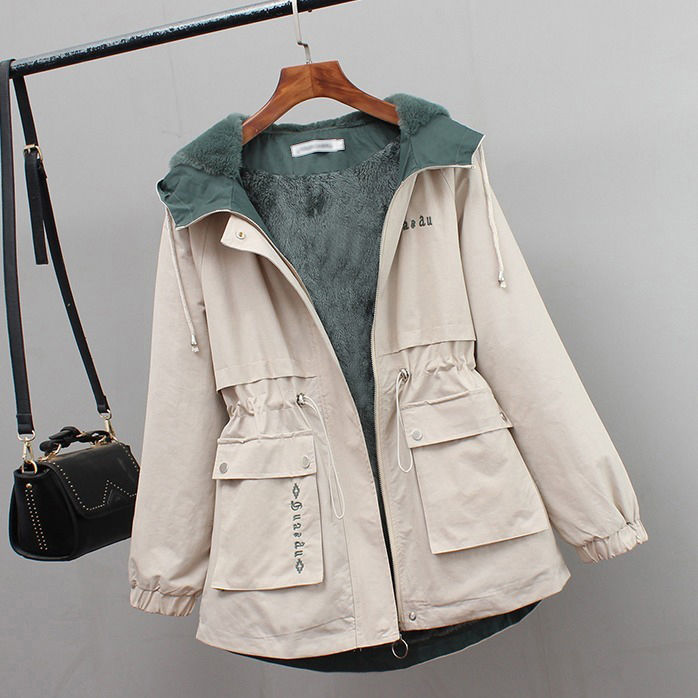 Small and plush coat women autumn 2020 new Korean version versatile Casual Short loose windbreaker women trend