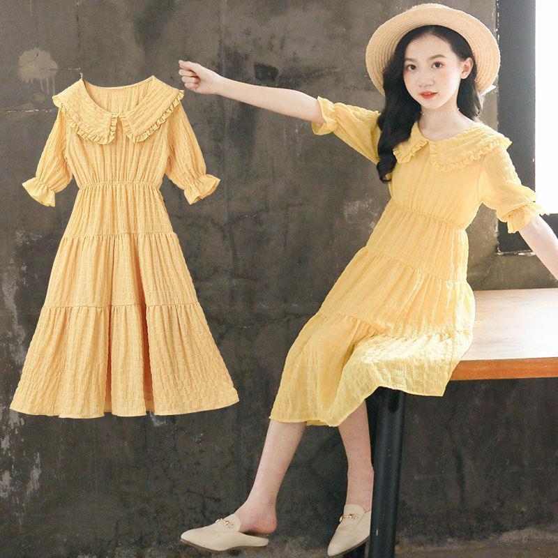 Girls' dress summer dress children's skirt 2020 new Chiffon princess dress big children's dress foreign style little girl summer