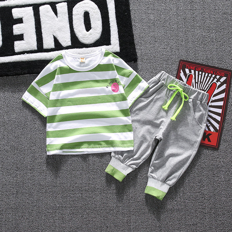 Baby's summer suit, western style suit, short sleeve suit for boys and girls