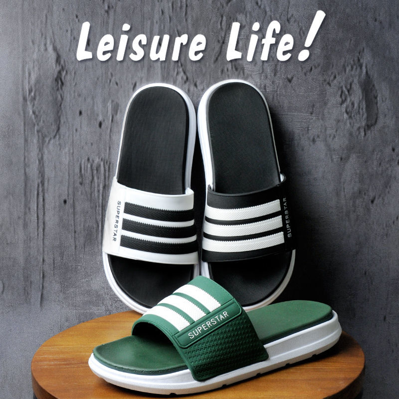 Net red fashion sandals men's summer Korean fashion personality outdoor wear flip flop lovers students antiskid beach shoes