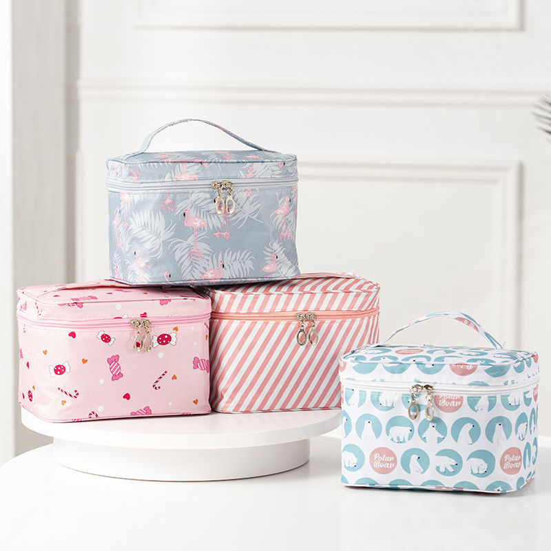 Portable make-up bag large capacity South Korean students wash cosmetics storage bag small travel simple