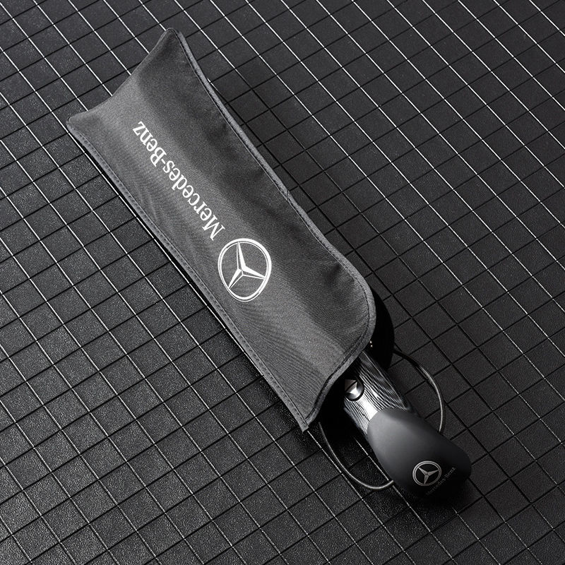 Car logo umbrella Mercedes Benz BMW Audi 4S store is dedicated to original umbrella, full-automatic rain and sunshine gift umbrella