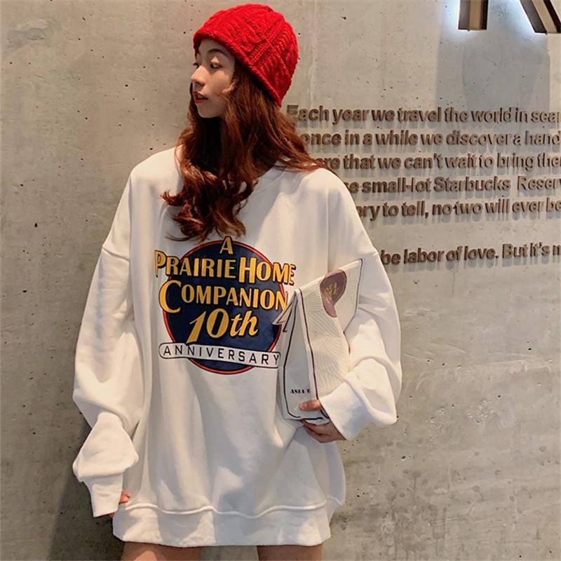 Sweater women's long sleeve Pullover loose BF lazy wind large size thin Korean version mschf top early autumn