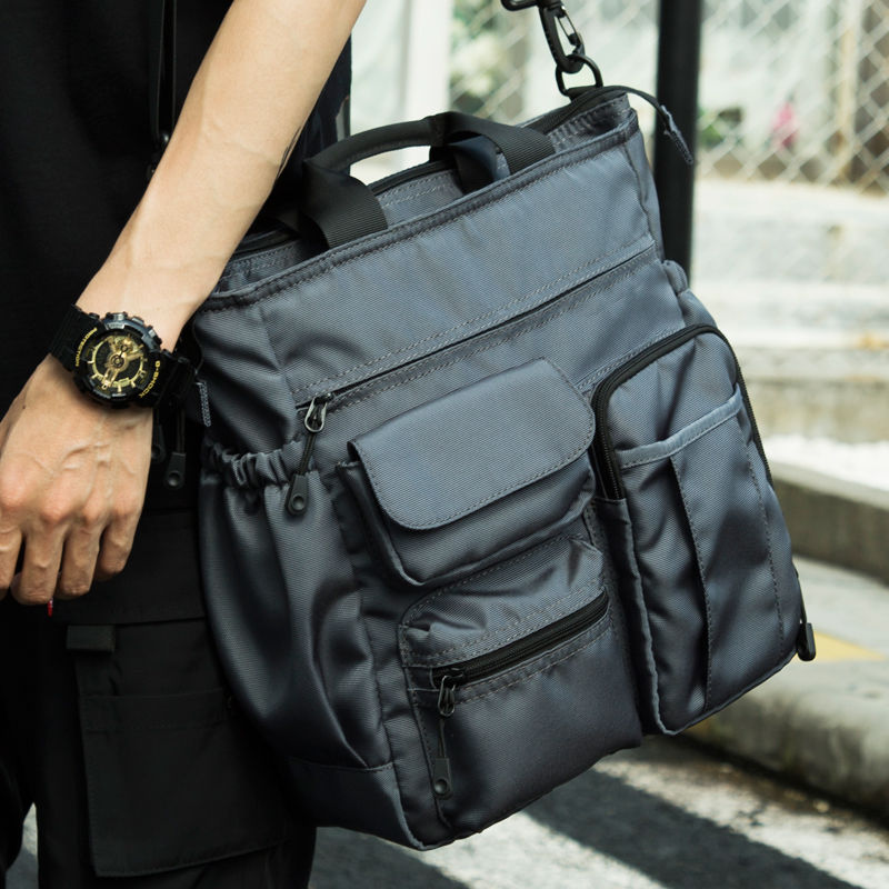 Multi functional men's Bag Messenger Bag single shoulder bag leisure portable business trip computer bag short distance travel backpack