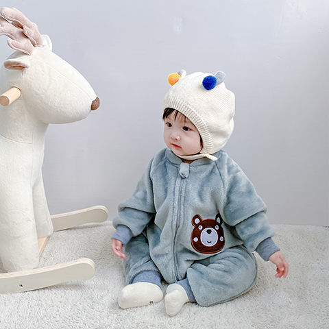 Children's pajamas boys and girls children's spring and autumn baby children's autumn and winter anti kicking flannel sleeping bag for boys and girls