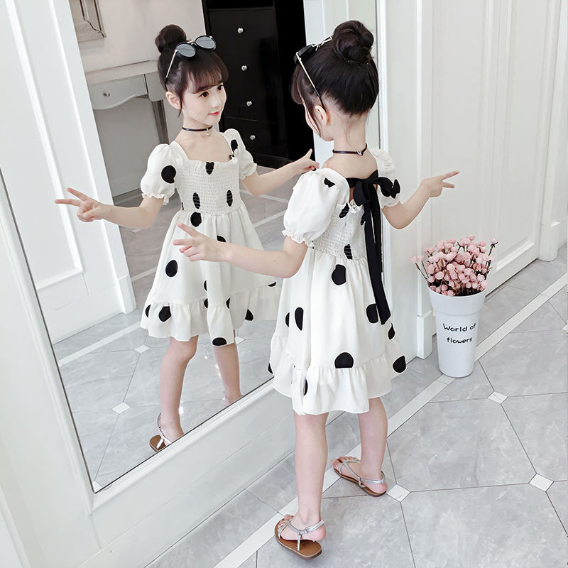 Girls' dress summer dress 2020 new children's super foreign princess dress big children's dress little girl chiffon skirt fashion