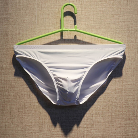 Men's underwear thin soft ice silk triangle underpants men's quick dry low waist one piece breathable youth triangle underpants
