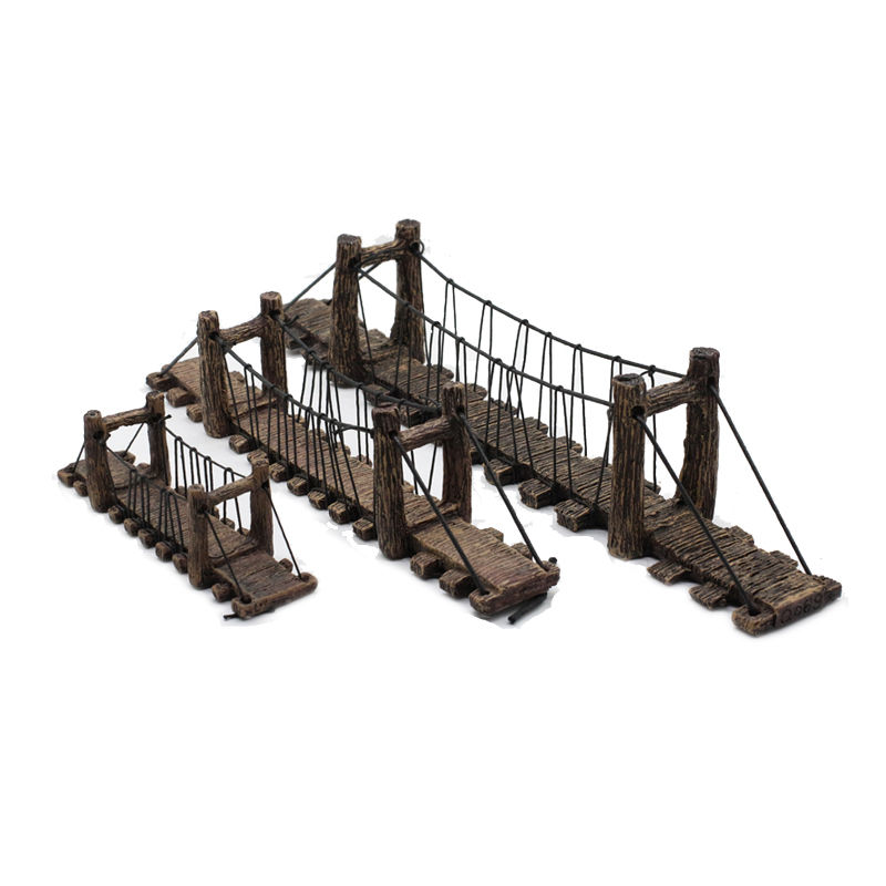 Aquarium creative decoration simulation landscaping bridge rope suspension bridge aquarium creative DIY landscaping suspension bridge