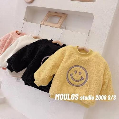 Girls' cashmere sweater Korean fashion fall / winter 2020 new style foreign style girl children's winter coat baby thick top