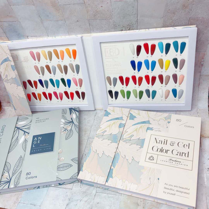 Inlaid nail polish color card display board